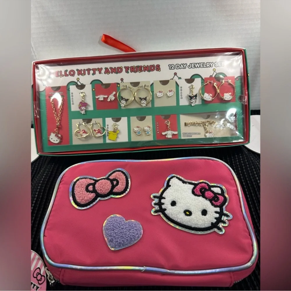 🆕 Hello Kitty 12 Day Jewelry Set & Travel Organizer
